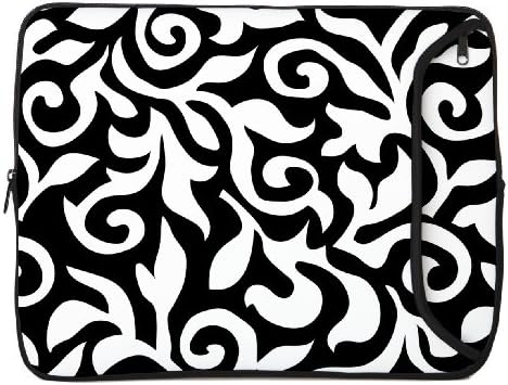 Designer Sleeves 17-Inch Fashion Laptop Sleeve, Black/White (17DS-BWF)