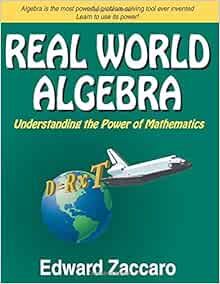 Real World Algebra: Understanding The Power Of Mathematics: Zaccaro, Edward: 9780967991528: Amazon.com: Books