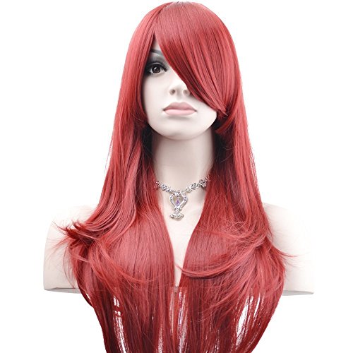 TINYUNICORN 28" Long Curly Wig Women Heat Resistant Hair Costume Cosplay Wig