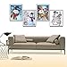 Topus 4 Pack 5D DIY Diamond Painting Kits Snowman Full Drill Rhinestone Embroidery Cross Stitch Painting for Home Decor, Merry Christmas (12x12 inch)
