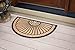 BirdRock Home 18 x 30 Half Round Natural Coir and Rubber Doormat - Natural Fibers - Outdoor Doormat - Keeps Your Floors Clean - Decorative Design - Non Brush Coir