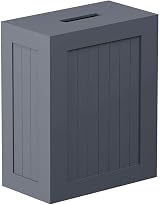 Vencier Shaker Slimline Bathroom Storage Unit Grey Wooden Multi-Purpose