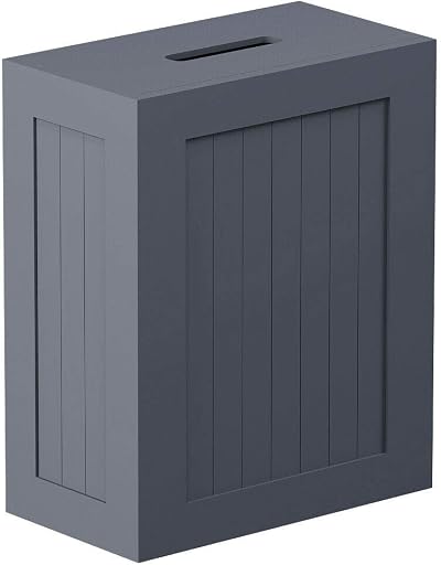 Vencier Shaker Slimline Bathroom Storage Unit Grey Wooden Multi-Purpose