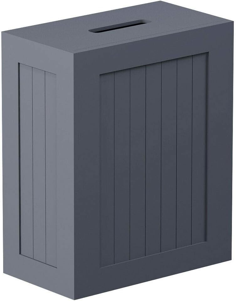 Vencier Shaker Slimline Bathroom Storage Unit Grey Wooden Multi-Purpose