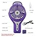 Welltop Mini Handheld USB Misting Fan with Personal Cooling Mist Humidifier Rechargeable Portable Mini Misting Cooling Fan for Home Office and Travel (Purple)