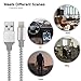 MFi Certified iPhone Charger, Lightning Cable, 5Pack (3/3/ 6/6/ 10FT) to Syncing Data and Nylon Braided Cord Charger Compatible with iPhone/XS/XR/X/8/8Plus/7/7Plus/6S/6Plus/Pad More(Silver&White)