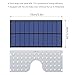 VOLADOR 50 LED Motion Sensor Solar Lights, Wireless Outdoor Garden Lights, Patio Lights Driveway Lights Waterproof Hanging Solar Light with 4000mAh Rechargeable Battery(White)