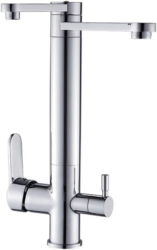 Grifo Cocina Osmosis 3 Vias 3 en 1 Cromado, Multifunción de Rotación