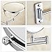 IBeaty Bathroom Mirror 8 inch Wall Mount Makeup Mirror Double-Sided Face Mirror, Swivel Vanity Mirror 1x and 7X Magnification Polished Chrome Finished