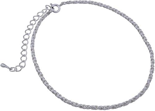 Amazon Abalent アバレント アンクレット メンズ シルバー925 チェーンアンクレット メンズ アンクレット シンプル 細め 2ｍｍ 華奢 ロープチェーン シルバーアクセサリー アンクレット 通販