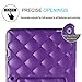 HDE Case for iPad Mini 1 2 3 w/Screen Protector - Adjustable Cover Turns into Stand, Purple