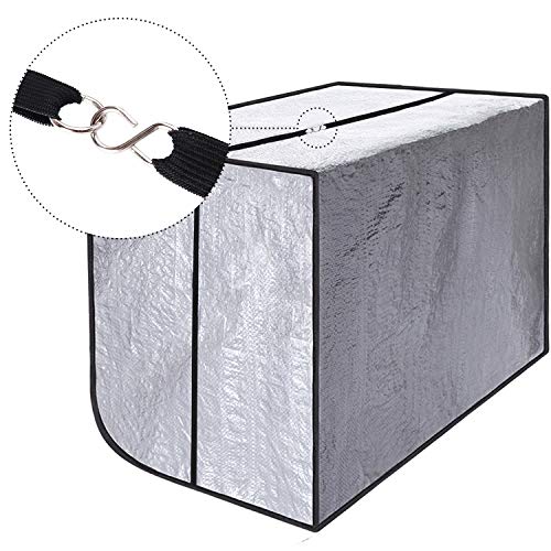Sunshane 3 Pieces Window AC Cover Outdoor Window Air Conditioner Unit Cover 10,000 BTU's Air Conditioner Protective Cover, 27 x 16 x 18 Inch