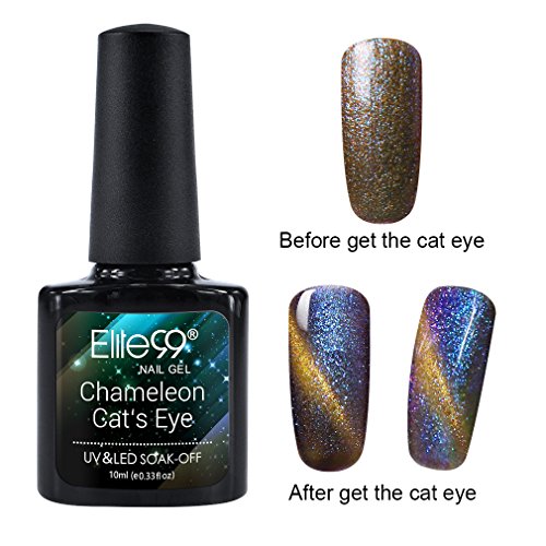 Elite99 Holographic Cat Eye Gel Nail Polish Soak Off UV LED Holo Glitter Manicure Stars Sky Series 10ML 3302 Elite99 Holographic Cat Eye Gel Nail Polish Soak Off UV LED Holo Glitter Manicure Stars Sky Series 10ML 3302