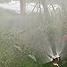 Ralvox Professional Brass Spray Misting Nozzle, 4 Holes Garden Misting Sprinklers Irrigation Fitting Water Connector for Gardening and Farming(Without Outer Connector)