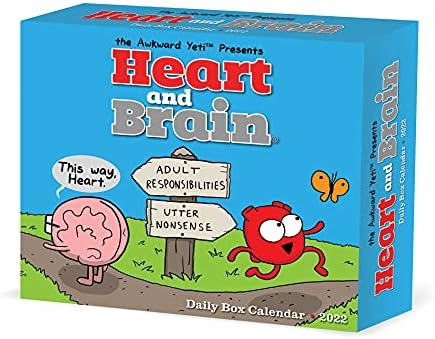 Heart & Brain by the Awkward Yeti 2022 Box Calendar, Daily Desktop