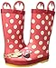 Western Chief baby girls Waterproof Disney Character With Easy on Handles Rain Boot, Minnie Mouse, 8 Toddler US