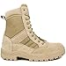 WIDEWAY Men's Military Tactical Work Boots Black Combat Boots for Motorcycle Hiking (Sand, Adult, Men, 9, Numeric, US Footwear Size System, Medium)