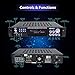 4-Channel Home Audio Power Amplifier – w/ 70V Output – 1000 Watt Rack Mount Stereo Receiver w/ AM FM Tuner, Headphone, Microphone Input for Karaoke, Great for Commercial Entertainment Use – Pyle PT720Athumb 1