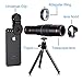HXGD Mobile Camera Lens 22x Phone Camera Telephoto Lens, Double Regulation Phone Lens Attchment with Tripod for iPhoneX/8/7/6,Samsung.Huawei Most Smartphone