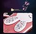 iPhone SE Cute Case, iPhone 5S/5 Case, Bonice Cartoon Rabbit Bling Diamond Crystal Clear Soft Transparent TPU 3D Cute Ear Stand Silicone Case with Hairball Pompon Wristlet + Screen Protector - Purple