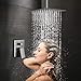 ESNBIA Ceiling Shower System Brushed Nickel Bathroom Shower Faucet Set with 12 Inch Rain Shower Head and Handheld Shower- Shower Combo Set with Shower Valve