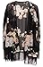 Heng Song - Women's Vintage Floral Tassel Chiffon Casual Top Kimono Cardigan