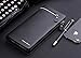 Anpress Genuine PU Leather Men Wallets Business Brand Card Holder Coin Purse Men's Long Zipper Wallet Leather Clutch Multicard Fashion New Business Handbag (Black)