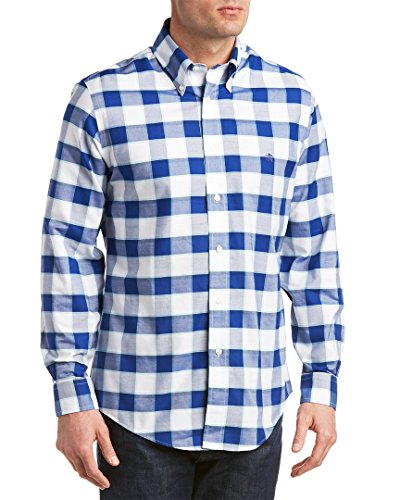 Brooks Brothers Mens Regent Slim Fit Woven Shirt, L, Blue