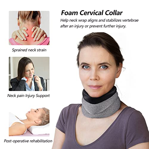 Neck Brace for Neck Pain and Support, Foam Cervical Collar for Sleeping