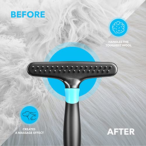 Dog rake deshedding dematting Brush Comb Undercoat rake for Dogs