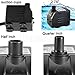 Tiger Pumps 120GPH Submersible Water Pump, Pond Pump, Aquarium Pump, Fish Tank Pump, Fountain Pump with 120 GPH Pump Excellent Powerheads for Aquariums Hydroponics Air Pump with 6 Feet Power Cord