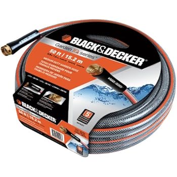 Amazon.com : Black & Decker BD70203 Heavy Duty Garden Hose, 5/8-Inch 50