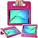 AVAWO Kids Case for Samsung Galaxy Tab A 8.0 2015 SM-T350 - AVAWO Light Weight Shock Proof Convertible Handle Stand Kids Friendly for Samsung Tab A 8-Inch SM-T350 Tablet, Rose
