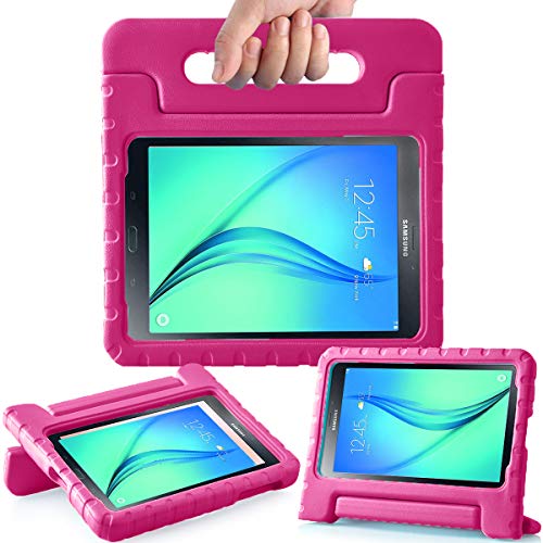 AVAWO Kids Case for Samsung Galaxy Tab A 8.0 2015 SM-T350 - AVAWO Light Weight Shock Proof Convertible Handle Stand Kids Friendly for Samsung Tab A 8-Inch SM-T350 Tablet, Rose (Best Games For Galaxy S2)