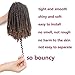 4 Packs Spring Twist Braiding Hair Crochet Hair Braids Bomb Spring Twist Crochet Hair Ombre Mix Colors Fluffy Twist Hair Jamaican Bounce 8 Inch 110G Synthetic Hair Extensions(1B/27#)