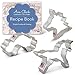 Unicorn Cookie Cutters 3-Pc. Set Made in USA by Ann Clark, Unicorns and Rainbow