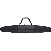 evo Padded Single Ski Bag for Air Travel, 600D Recycled PET Ripstop Ski Travel Bag for Skis and Poles