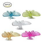 KINGLAKE 25 Pcs Butterfly Orchid Clips,Plant Clips Garden Support Clips Cute Flower Clips (10301)
