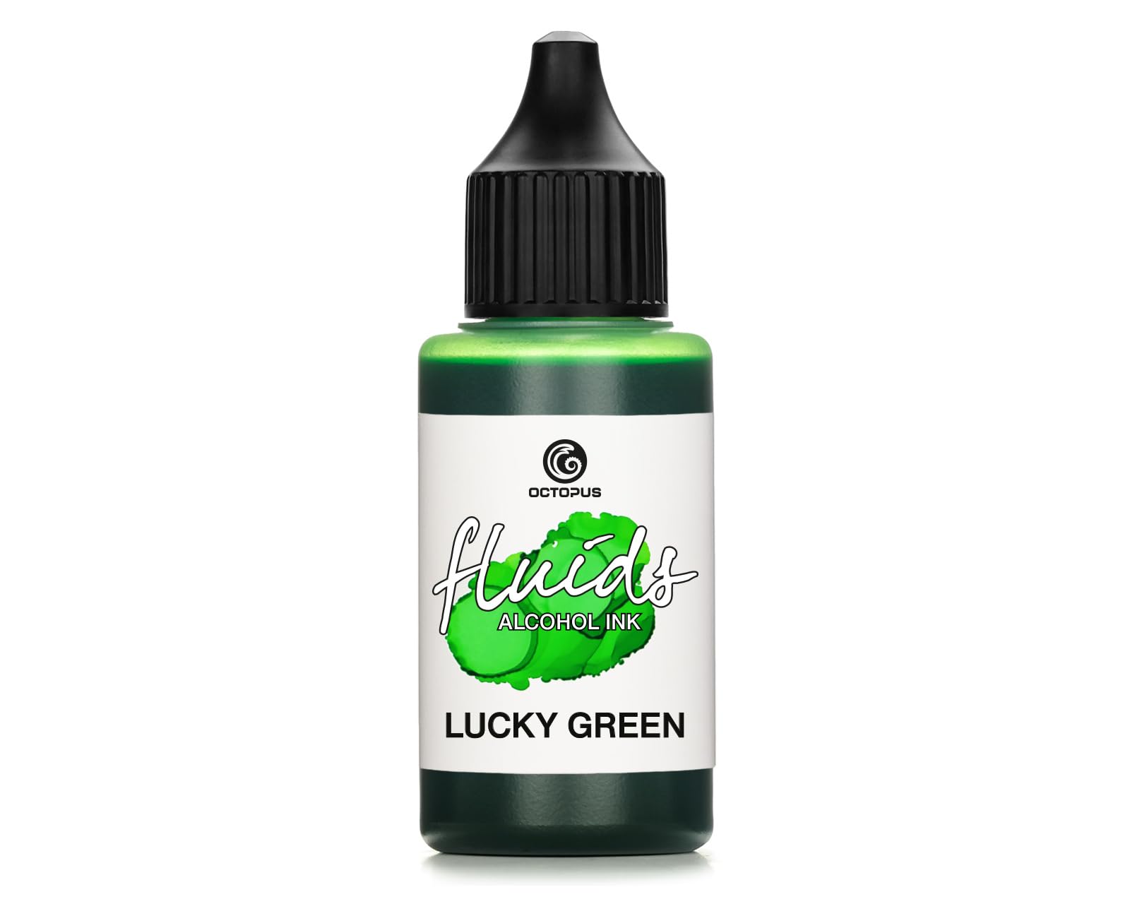 30ml Fluids Alcohol Ink Lucky Green for Fluid Art and Resin, Green