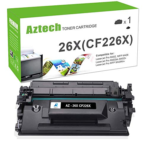 AZTECH Compatible Toner Cartridge Replacement for HP 26X CF226X 26A CF226A (Black, 1-Packs)