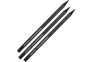 ZASCHMOY 3pcs Pure Carbon Sketch Pencil Set – Professional HardMediumSoft Charcoal Pencils for Artists – Premium Drawing Tool