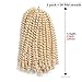 #613 Blonde Spring Twist Crochet Braiding Hair Crochet Braid Crochet Hair Afro Kinky Curl Color Crochet Synthetic Hair 1 Pack(8inch #613)