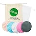 Washable Nursing Pads (Ultra Soft Organic Bamboo) - 10pk Eco-Friendly Reusable Breastfeeding Bra Pads w/ Wash Bag & Hemp Carry Sack by Mo+m