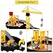 Construction Site Toys Stem Engineering Truck Car Vehicle Playset with Manual Crane Elevator Alloy Mixer Dump Truck Car Track Boys Toys Gift for Toddlers Kids Child Age 2 3 4 5 Year Old