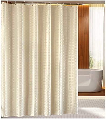 MQMY smooth waterproof prevent mildew polyester shower curtain bath curtain hanging curtain partition curtain window curtains grid thickening (（height）200220cm（width）)