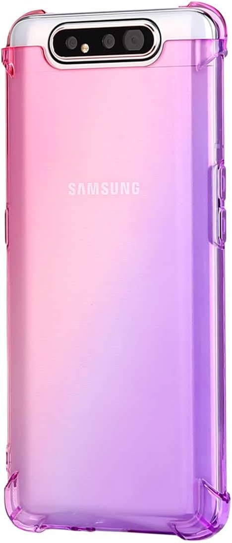 Leychan for Galaxy A80 case,Galaxy A90 case, Shockproof TPU Bumper Case Double-Color Soft Rubber Anti-Drop Protective…