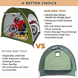 Large Bike Cover Storage Shed Tent,Portable Bicycle
