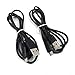 EEkiimy 2 Packs Replacement USB Charger Cable + USB Data Cable Cord For Sony Alpha a6000 ILCE-6000 L 6000B Camera Sony A6000 USB Cord Sony Alpha A6000 USB Cord