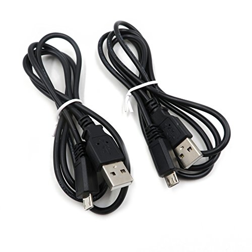 EEkiimy 2 Packs Replacement USB Charger Cable + USB Data Cable Cord For