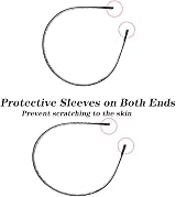 CCLKHY 2 Pcs Metal Hair Band Wave Headband Unisex Non-Slip Elastic view 2